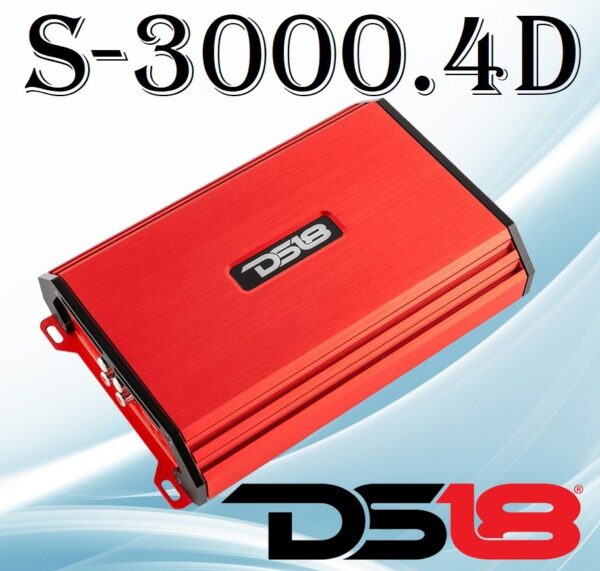 DS18 S-3000.4D آمپلی فایرچهار کانال دی اس 18